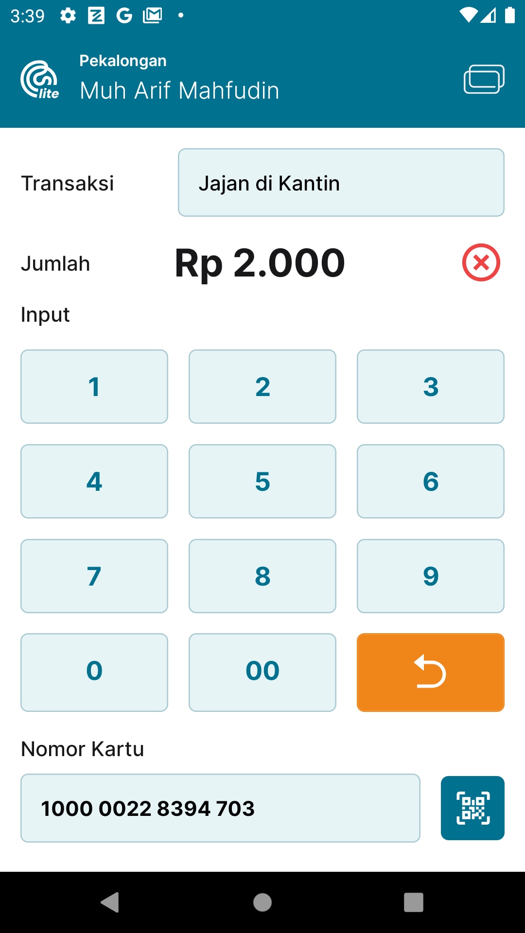 CARDS Canteen app for school canteen operators