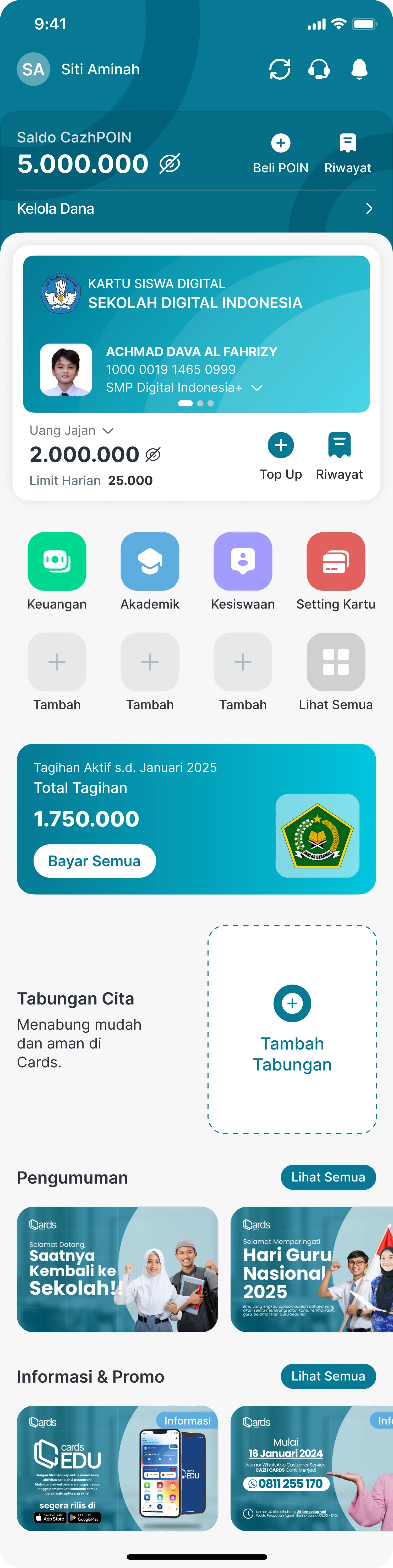 CARDS Parents app on a mobile device